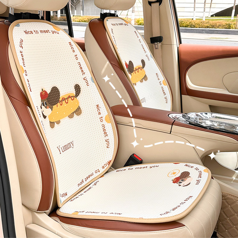2025年新型車用シートクッション、クリエイティブで可愛い子犬デザイン、四季通用、車載シートクッション、夏用通気性シートクッション|undefined