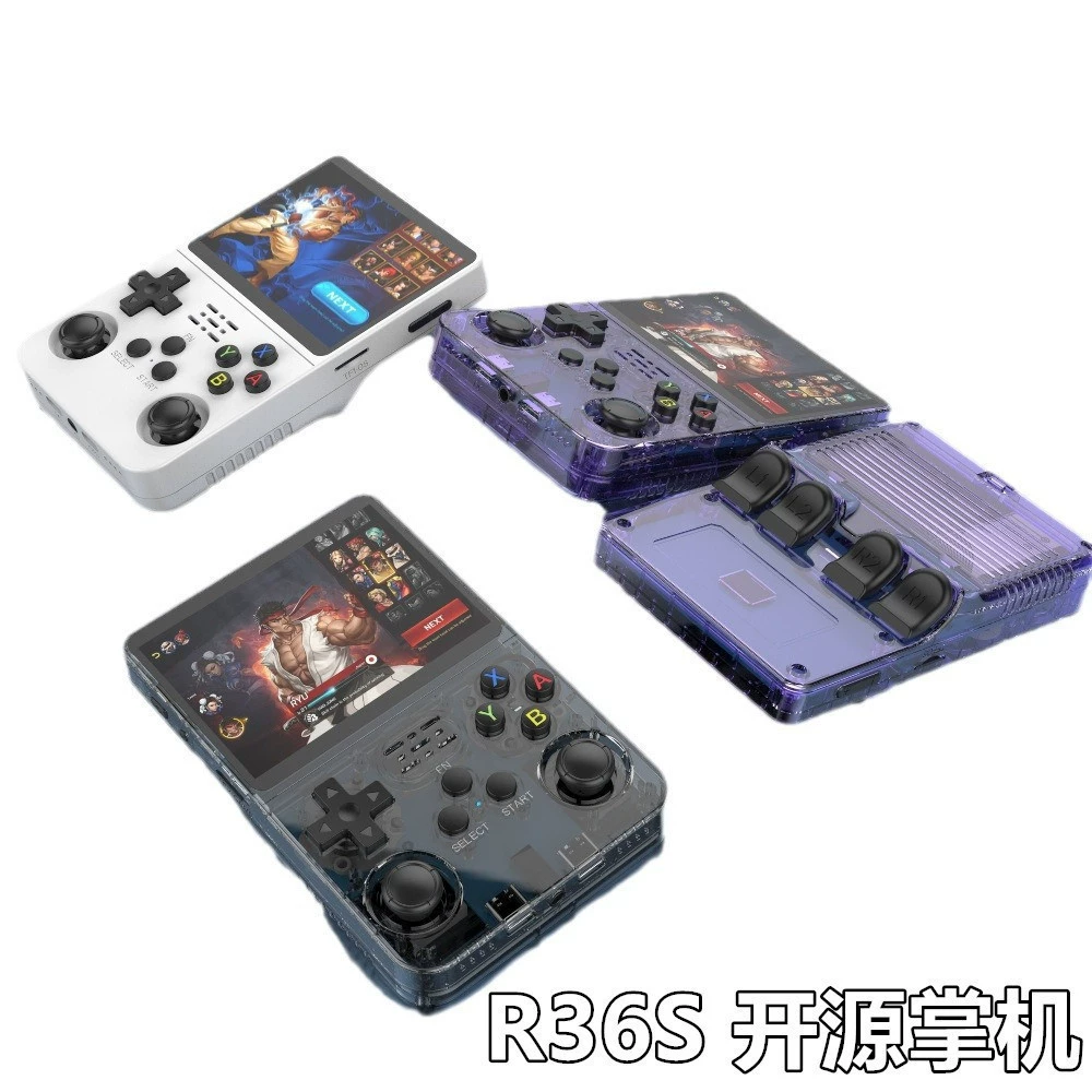 Популярная открытая игровая консоль R36S, HD большой экран, ретро аркадная портативная приставка GBA/PSP, в наличии