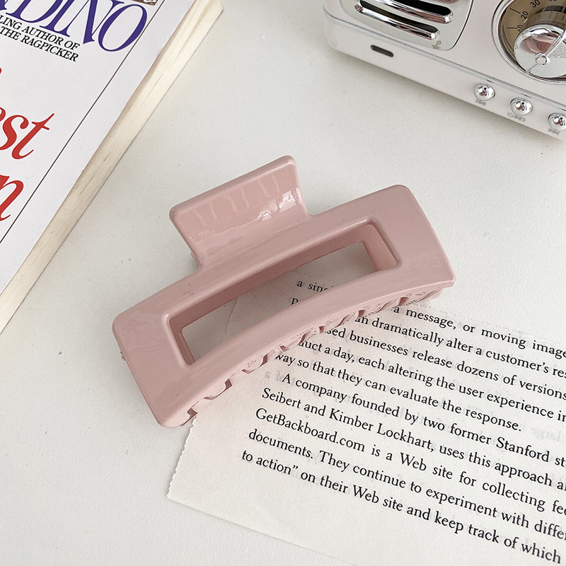 Leche marrón esmerilado pelo clip accesorios para el cabello de las mujeres de alto grado updo tiburón clip gran horquilla ins lindo horquilla al por mayor