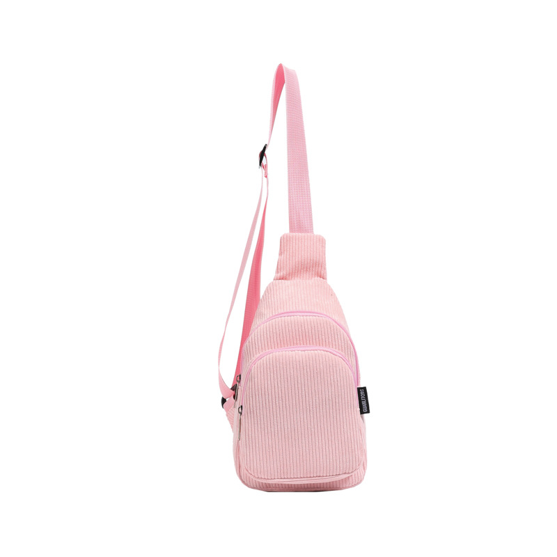 Moda coreana popular para niños y niñas bolsas de pecho casuales bebés mochilas ligeras otoño y invierno nuevas bolsas para niños de vellón