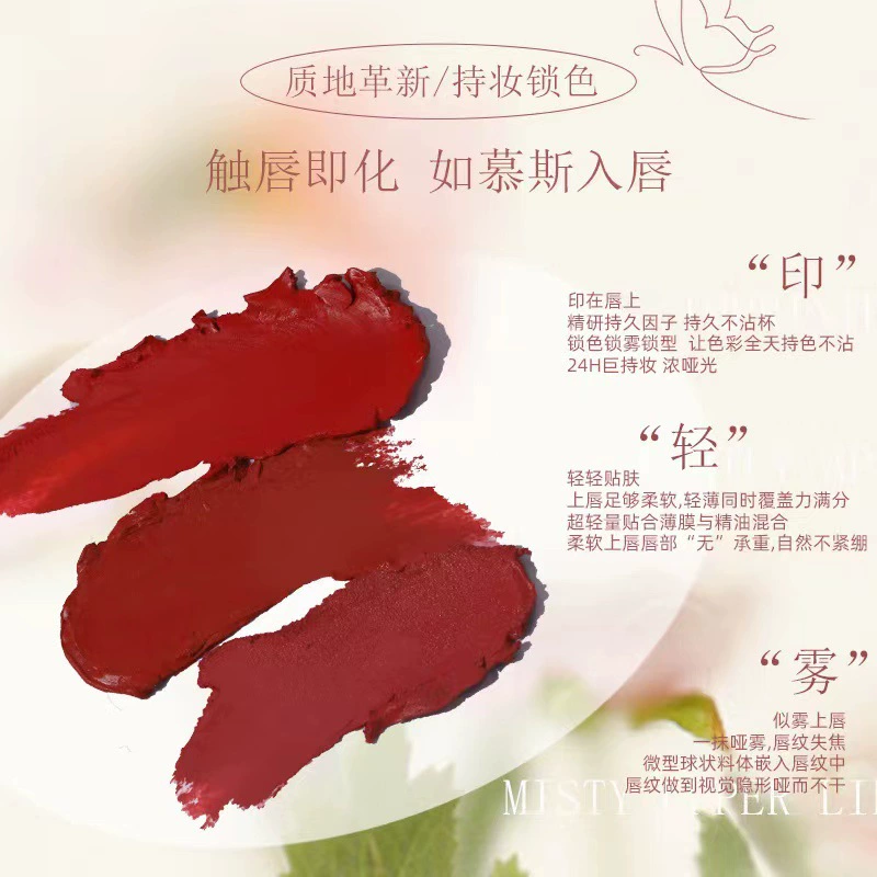 NOVO Matte lipstick, lip gloss, long-term effect