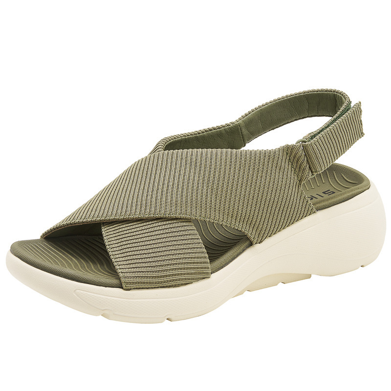 398-6 Inventario 2025 nuevas sandalias de suela gruesa ligeras antideslizantes cómodas velcro deportivo casual MD zapatos de mujer