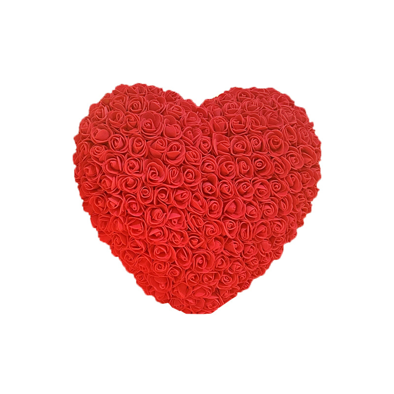 Flor preservada 520, regalo de San Valentín, regalo de cumpleaños en forma de corazón, rosa en forma de corazón, regalo de confesión para novia, pequeño regalo