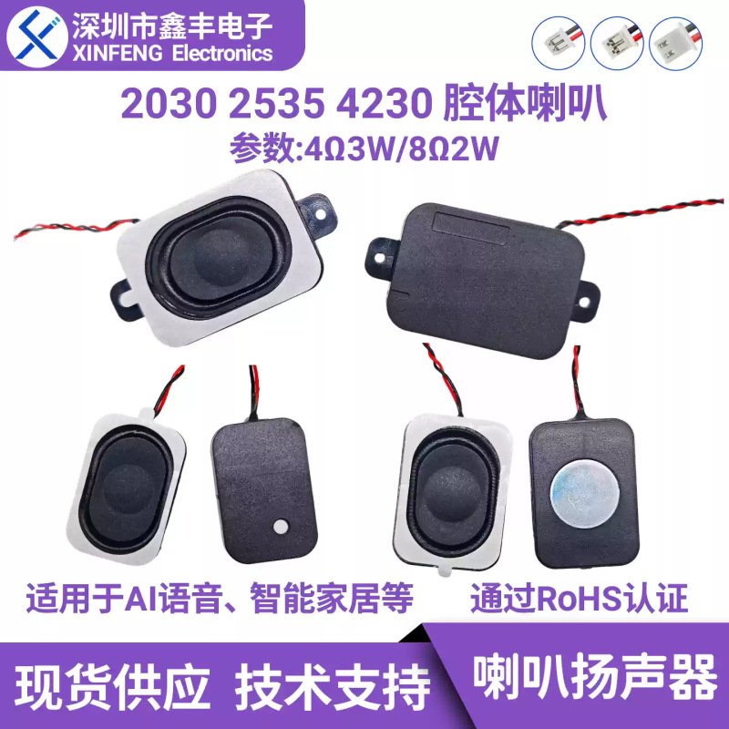 Cavity Speaker 2030 2535 4230 8 Ohms 2W 4 Ohms 3W Micro Sound Cavity Voice Smart Home Speaker