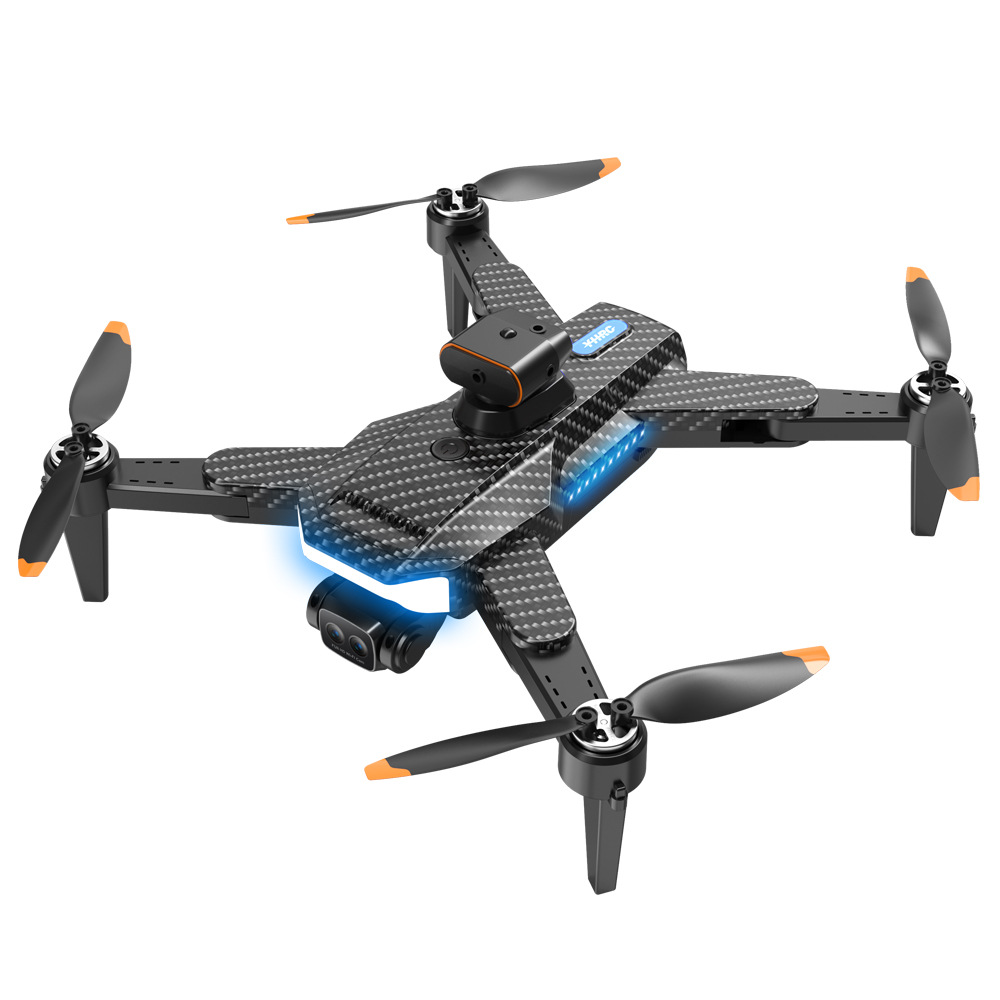 P9 fibra de carbono HD fotografía aérea UAV evitación de obstáculos de cinco lados GPS retorno automático aviones de cuatro ejes aviones de control remoto image 5