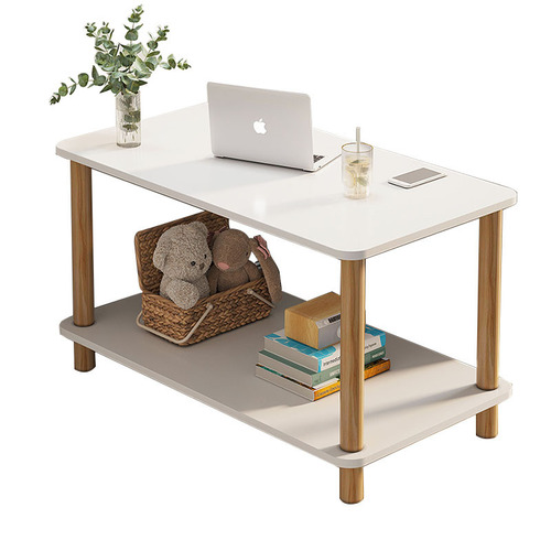 Side table for living room modern simple double-layer small coffee table small apartment sofa side table side cabinet bedside small table