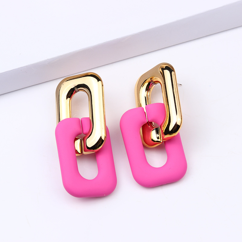 Fashion Geometric Arylic Stoving Varnish Unisex Drop Earrings 1 Pair display picture 12