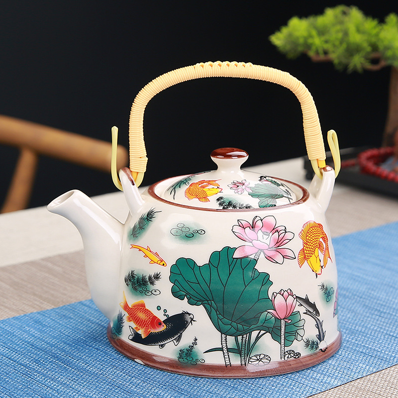 Ceramic teapot for living room for home use