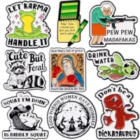 Персонализированная мультяшная брошь металлический значок креативная сумка для одежды медаль для одежды брошь для английских аксессуаров