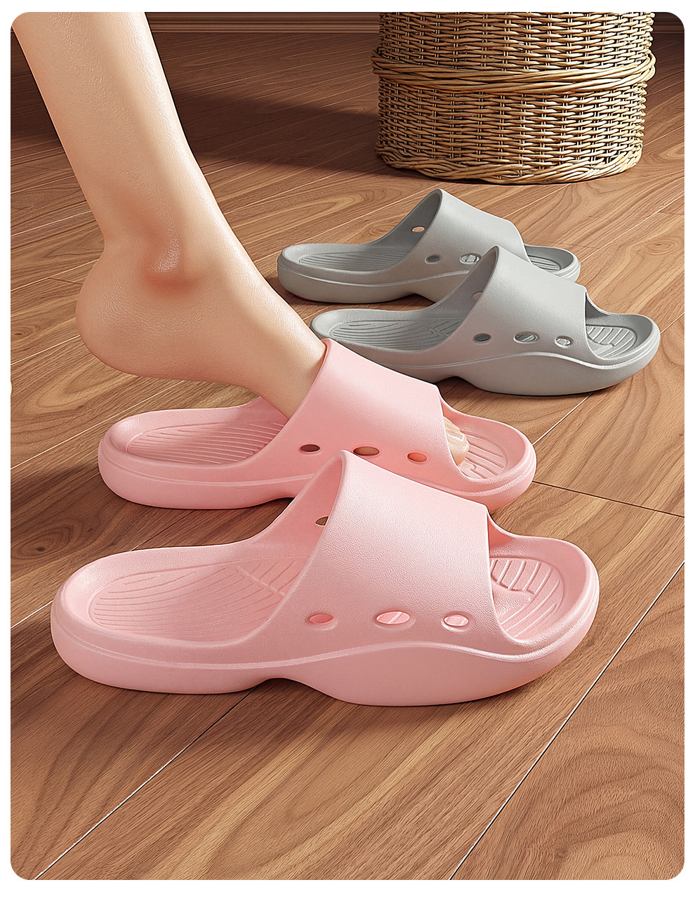 Non-slip Bathroom Slippers For Home Comfort Eva Soft Sole Summer_voghion.com