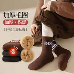 2023冬季加厚男童襪子批發數字寶寶襪子毛巾襪保暖兒童毛圈襪M802
