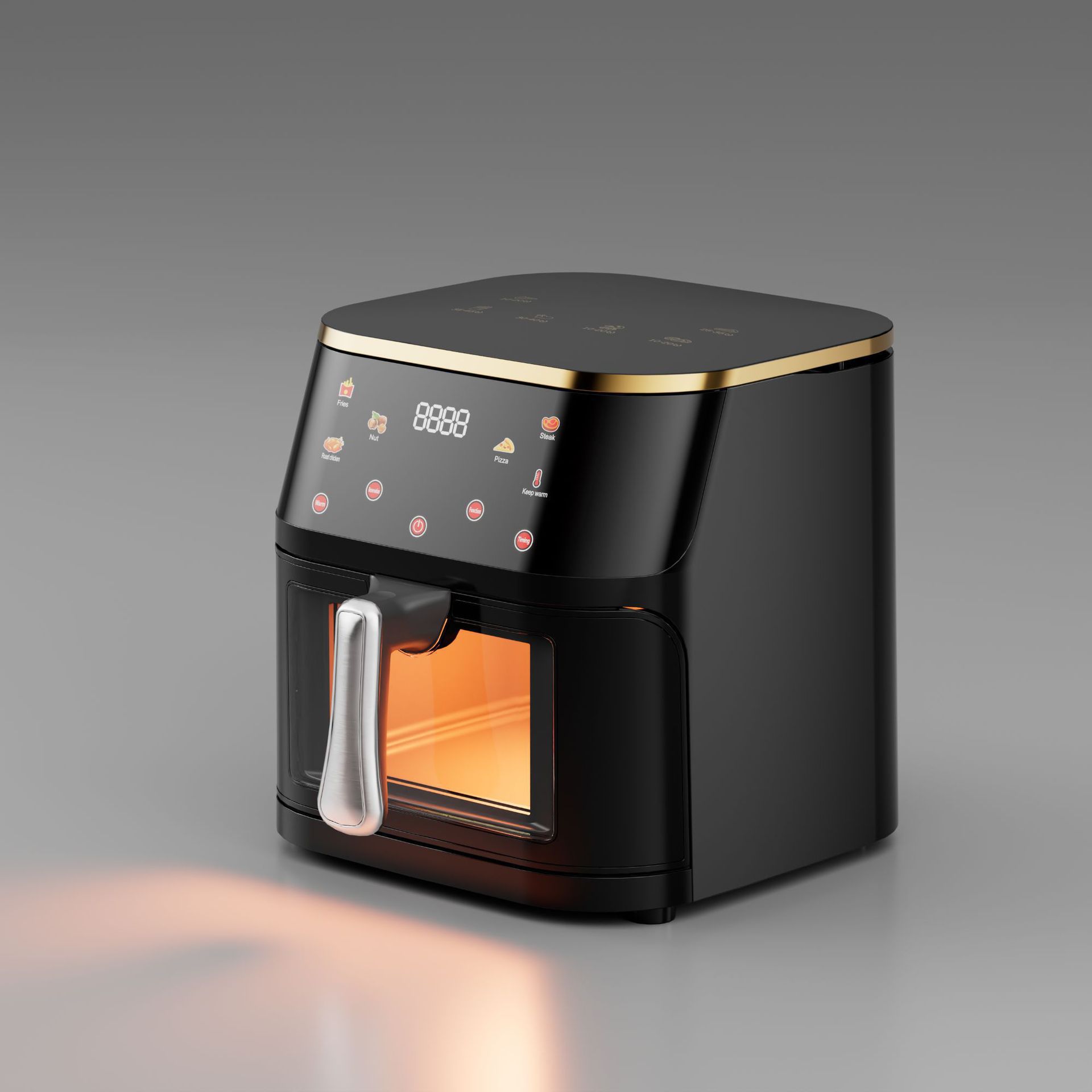 10L 플라스틱 투명 에어프라이어