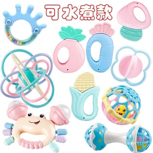 Baby Toys Teether Early Education 0 to 3 Months 6 Babies 1 Year Old Newborn Boys and Girls Hand Rattles Wholesale