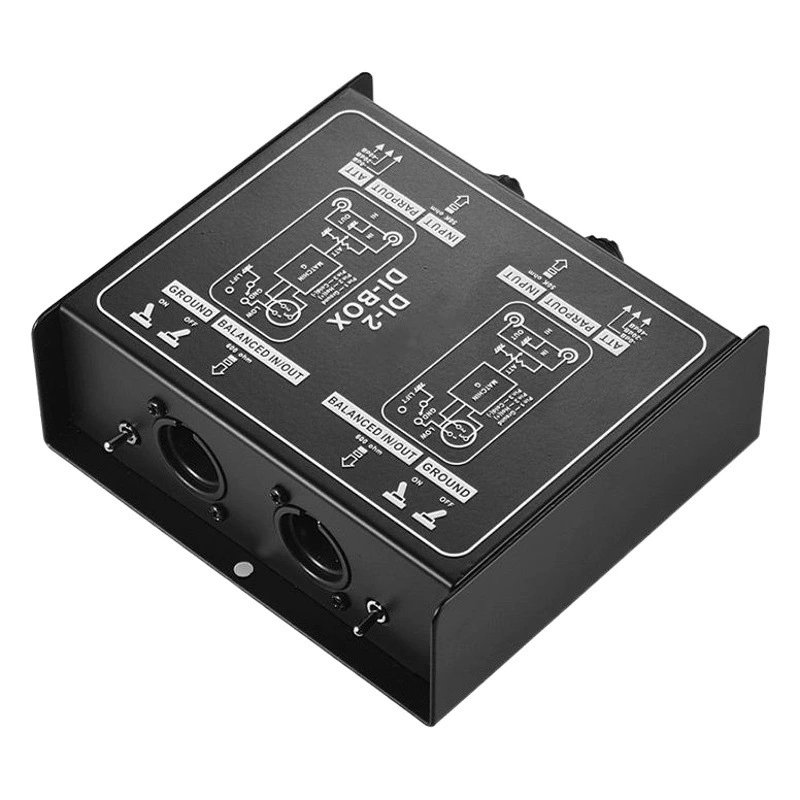 Аудио изолятор шумоподавитель DI BOX гитарный изолятор импеданс DI-2 защита от шума