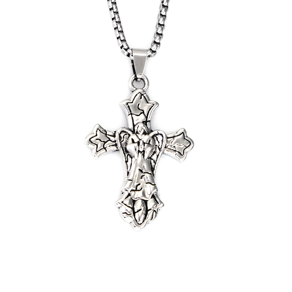 men's retro necklace stainless steel