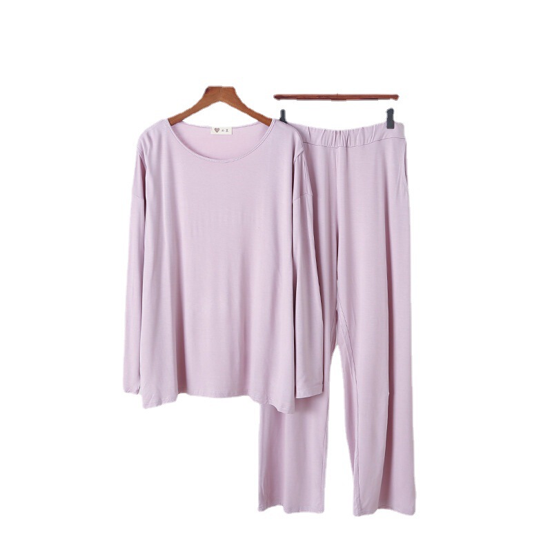 Special Offer Postpartum Maternity Wear Plus-Size Nursing Pajamas Modal Loungewear with Side-Opening Nursing Opening Adjustable Set