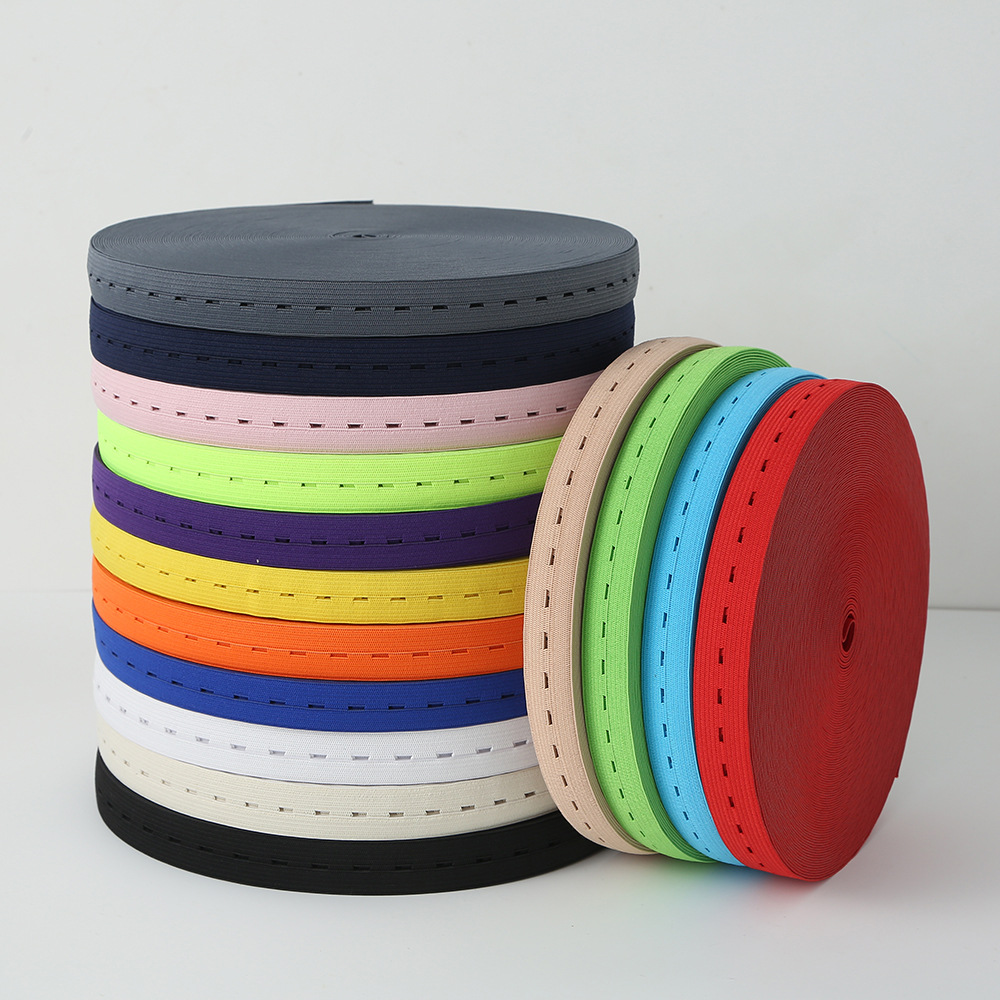 1.5-3cm Buttonhole Elastic Band Colorful Maternity Pants Adjustable Elastic Band Bags and Clothing Accessories Wholesale