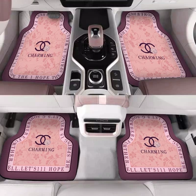 Car Foot Mats Avtomobil döşəmə paspasları - oco-makeup-purple-flower-5050cm-upgraded-version-of-diatom-mud-in-the-back-row