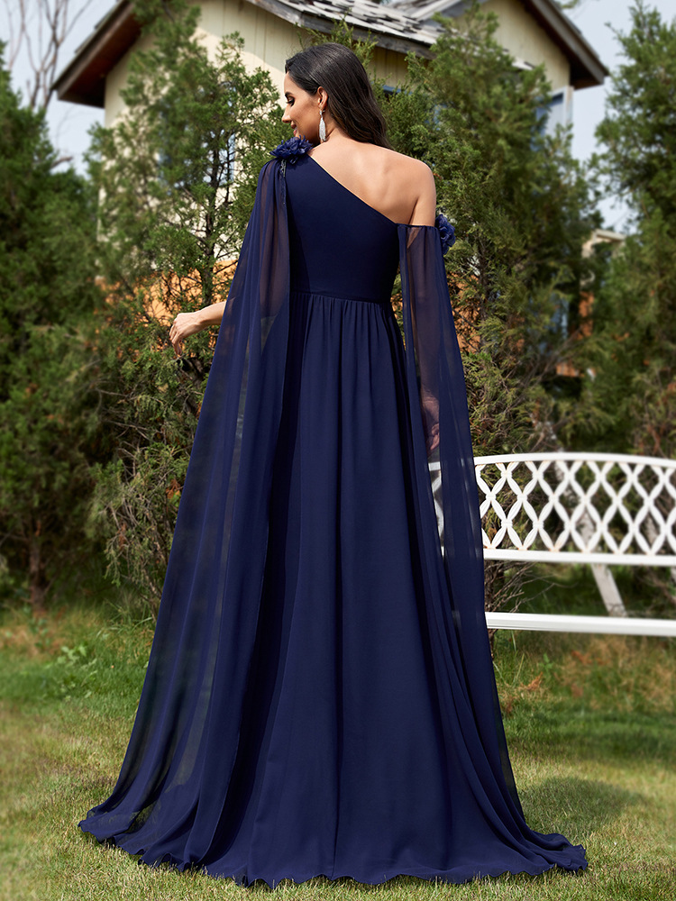 Elegant Women's A-line Chiffon Evening Dress For Formal Banquets_voghion.com