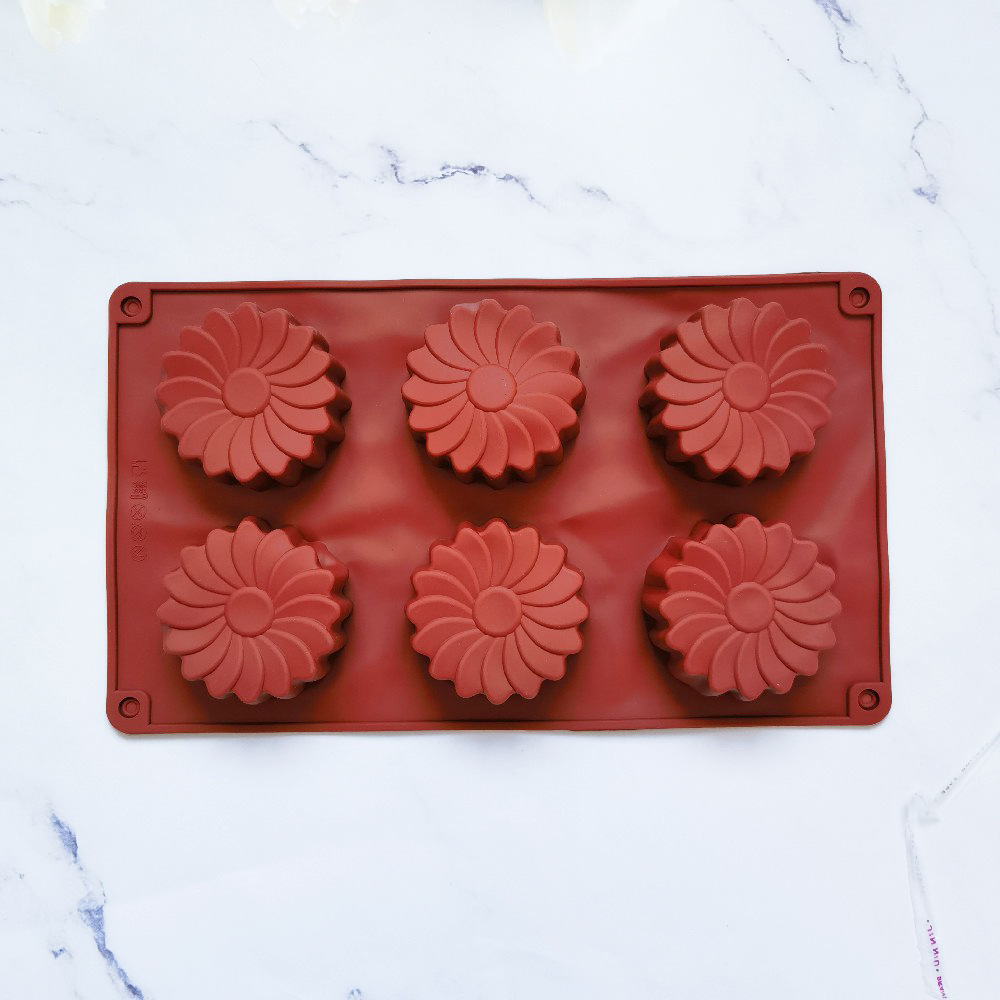 6 flores de sol 118 pastel molde molde molde molde de postre utensilios de cocina para hornear arroz harina