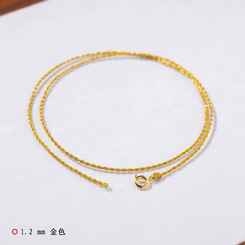 Colgante de alambre de oro fino colgante de oro jade colgante de collar de collar de cuerdas a través de especial