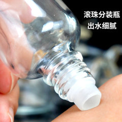 10ml透明玻璃滾珠瓶批發金蓋走珠香水瓶空瓶精油小樣分裝瓶