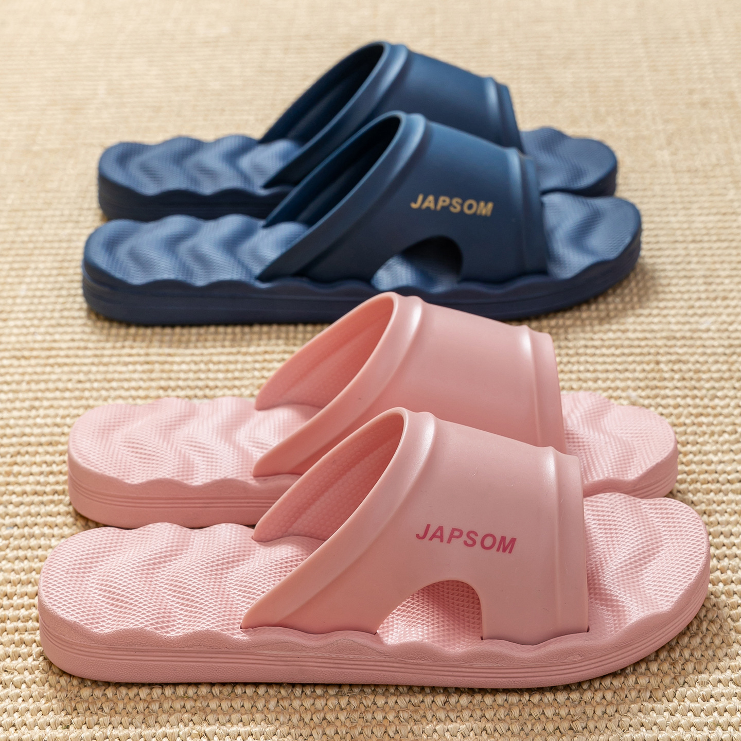 Factory Direct Sales Home Sandals Women's Indoor Non-Slip Eva Slippers Bathroom Massage Large Size Men's Slippers Summer