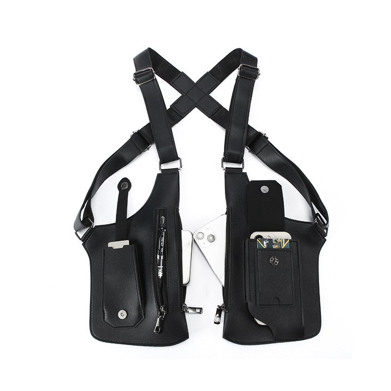 Men's Crossbody Chest Bag Multifunctional Shoulder Bag For Travel_voghion.com
