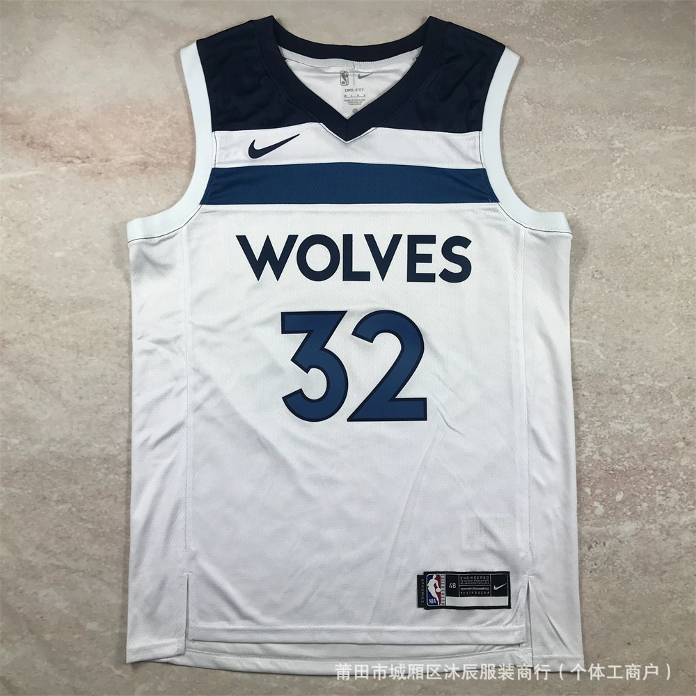 Горячее прессование американская баскетбольная форма Knicks Timberwolves Lakers Clippers Edwards Westbrook Russell спортивная майка