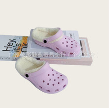 2025CRCSS经典款洞洞鞋男女毛毛拖明星轻便防滑运动沙滩凉鞋批发