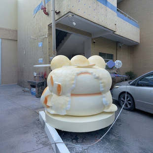 Large Foam Sculpture Outdoor Fiberglass Model Ice Cream Donut Macaron Cake Soufflé Crafts