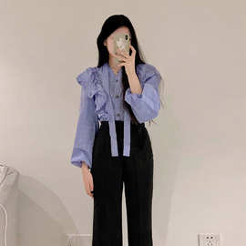 春季2023新款一整套微胖减龄御姐上衣早春穿搭显瘦两件套装女裤子