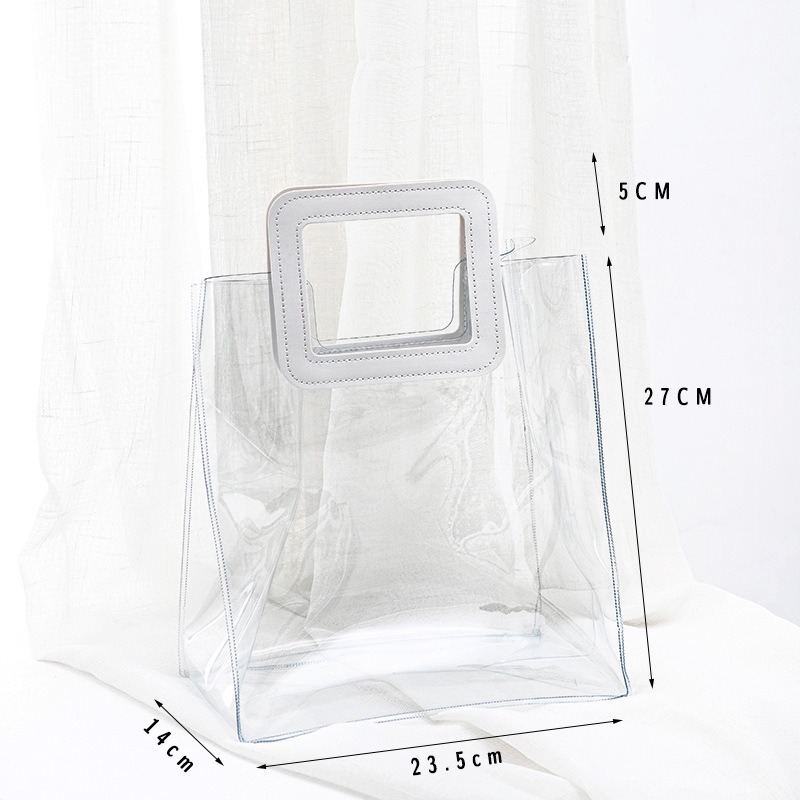 PVC transparente arreglo de flores Portátil Bolsa de embalaje bolsa de red rojo ramo de aperitivos regalo DIY bolso de La jalea bolso de la flor