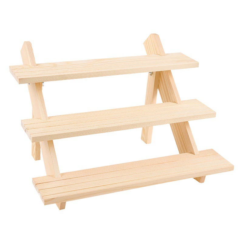 Деревянная стойка для хранения ювелирных изделий Кукла Мясистое растение Цветочная стойка Стойка Опора Стойка Серьги Картонный дисплей Декоративная стойка