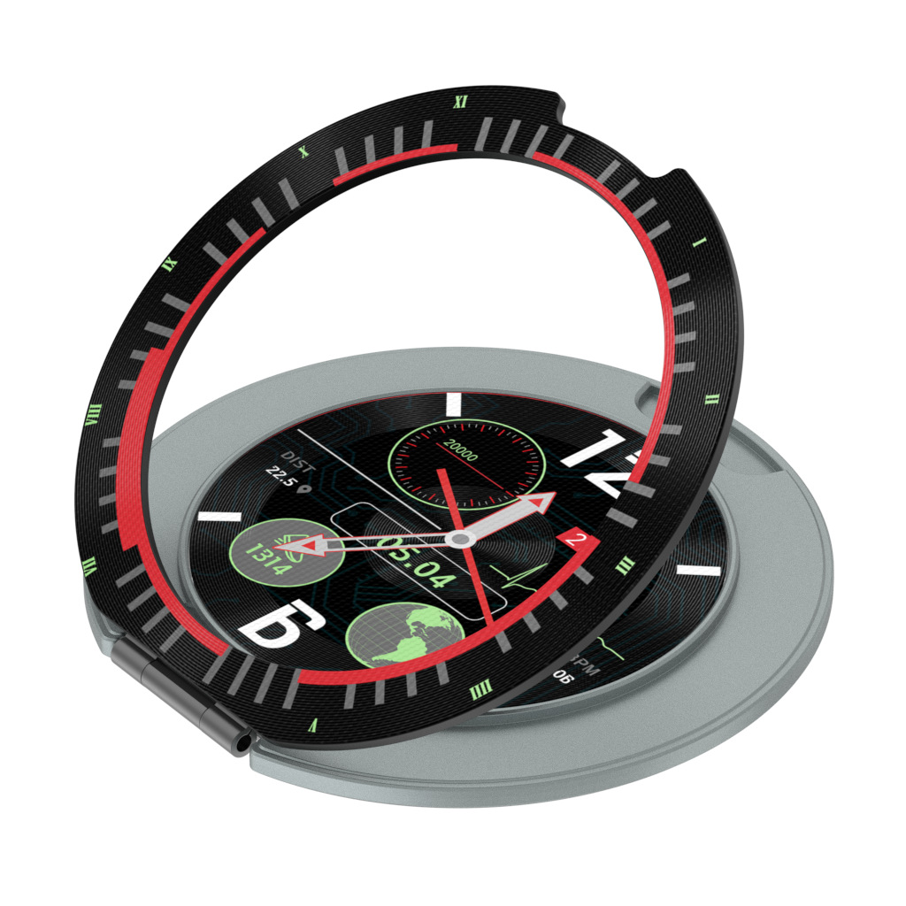 Nueva esfera 360 rotatoria pulgar soporte de teléfono móvil reloj de escritorio perezoso soporte para cualquier modelo