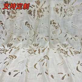 新款水溶重工珠片绣花面料 女装婚纱礼服 旗袍汉服连衣裙布料配饰