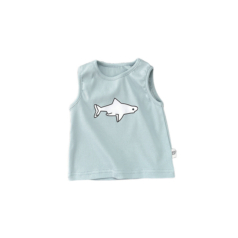 ins coreano de verano bebés chaleco frío 2026 nueva ropa de bebé para niños delgada camisa transpirable sin mangas