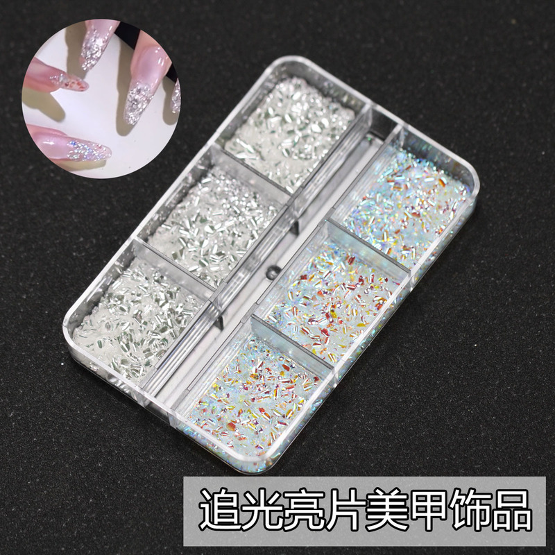 Trendy Glitter Nail Art Material Mixed Pack Popular Sequin Powder Nail Decorations Nail Rhinestones Trendy Glitter Nail Art Material Mixed Pack Popular Sequin Powder Nail Decorations Nail Rhinestones