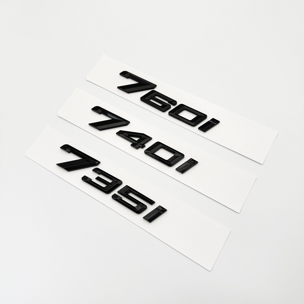 Applicable to BMW 23 7-series rear letter label 735i740i modified digital displacement label 740Li car label