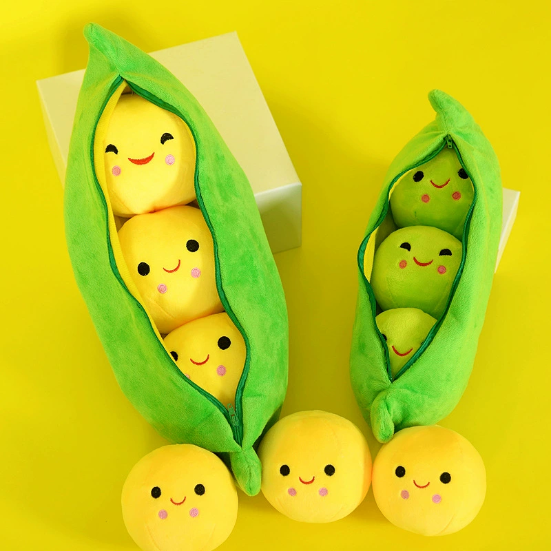 Гороховая стручок куклы подушка гороховая плюшевая игрушка детская кукла фасоль