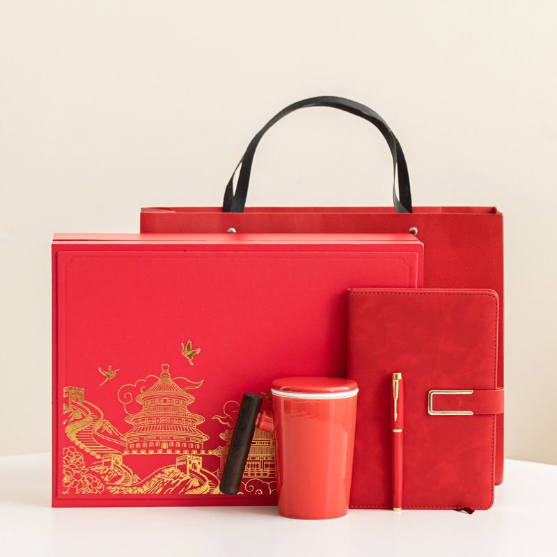 Wenchuang mango de madera taza de cerámica taza de café taza de agua con cubierta cuchara caja de regalo bolsa LOGO tallado