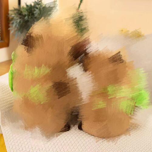 Internet celebrity ugly turtle backpack capybara capybara animal doll doll cute guinea pig children's plush toy