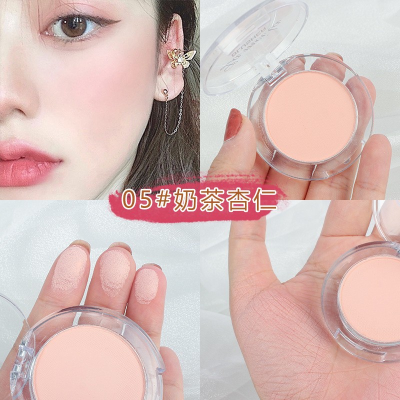 Placa de rubor colorete de productos domésticos baratos de Ramella Maquillaje nude maquillaje reparador monocromo para principiantes Polvo de rubor monocromático para mujer