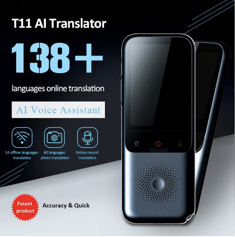 T11 máquina de traducción traducción transfronteriza fuera de línea fotografía de traducción auriculares inteligencia artificial equipo de traducción simultánea