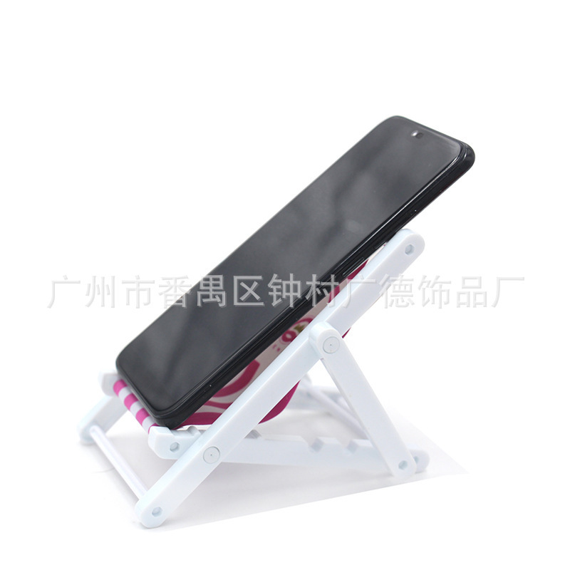 Monochrome logo Cheap Color Printing Mobile Phone Holder India Number Advertising Beach Chair Plastic Mobile Phone Holder