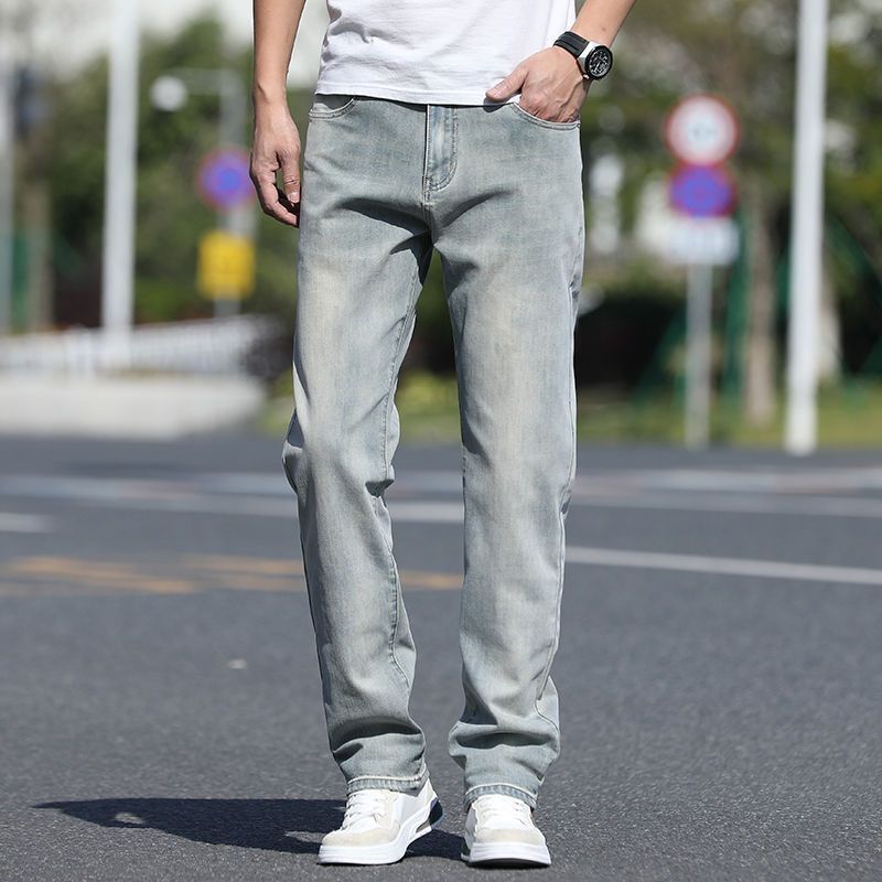 Autumn loose straight jeans