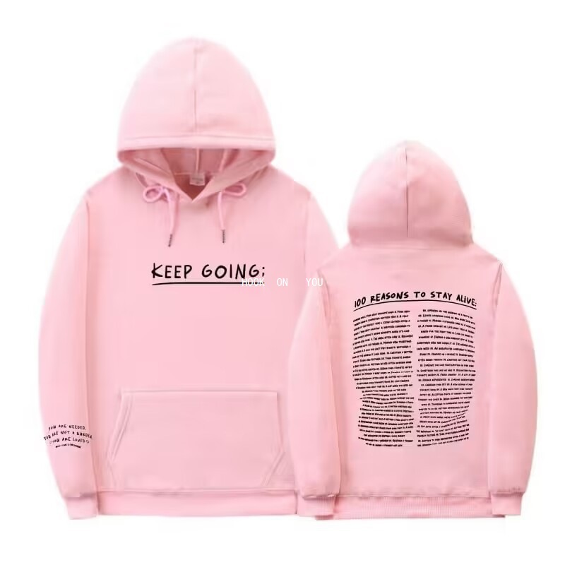 Women's Sweatshirt Letter Drawstring Print Hoodie_voghion.com