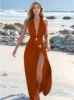 Brown swimwear, set