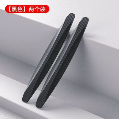 Car Front and Rear Bumper Anti-Collision Strips Carbon Fiber Pattern Protective Strips Anti-Scratch Body Scratch Protection Stickers Anti-Collision Strips (Qapı və bamper qoruyucu zolaqlar) - front-and-rear-bumper-anti-collision-strips-carbon-fiber-black-2-piece-pack