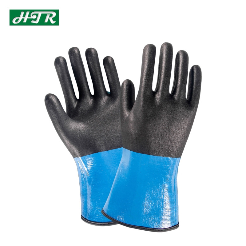 海太尔(HTR)90-512防割纱线安全袖手套双层浸胶耐油防撕裂防穿刺